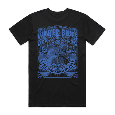 Winter Blues 2025 Blue Guitar Men’s Tee